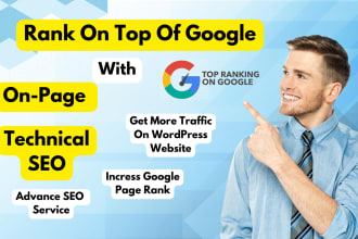 do onpage and technical SEO optimization with rankmath , yoast wordpress website