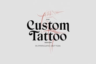 create unique custom tattoo designs in my signature art style