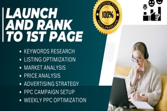 launch and rank your amazon fba product to 1st page with amazon ppc ads