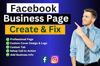 create and design professional facebook business page