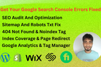 fix google search console errors, technical seo and index coverage issues