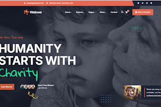 non profit website, donation, crowdfunding website, charity website 501c3 site