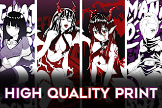 do a custom anime style print