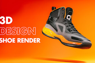 create a 3d cgi product animation of your 3d shoe animation or 3d video