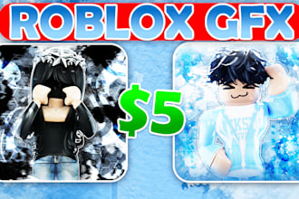 design professional roblox gfx, thumbnails, banners