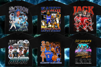 design 90s bootleg rap nba nfl mlb all sports t shirt design