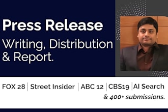 write and submit press release for pr distribution
