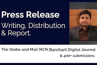 write and submit press release for pr distribution