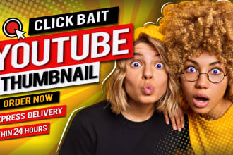 design youtube thumbnail for all type channels