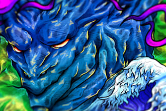make you japan anime style art for anything