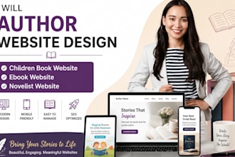 design author website, ebook website, book author website, wordpress website