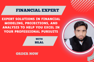 do assignments on financial models, financial projections and financial analysis