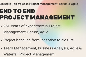 be doing complete project management