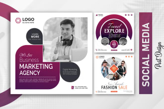 design creative social media post for your business