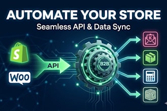 setup shopify woocommerce API integrations and automate workflows