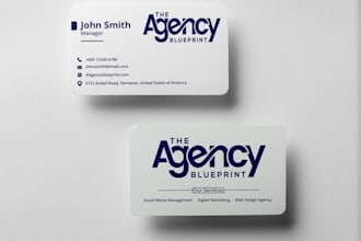 design professional and minimalistic business card