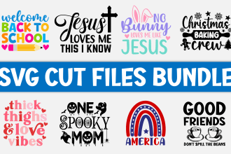 do svg design bundle cut files for etsy, cricut and others