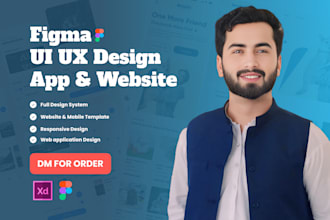 do website design, web app design, mobile app design, ui ux and figma design