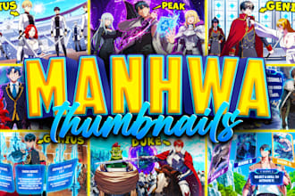 make eye catching manhwa thumbnail