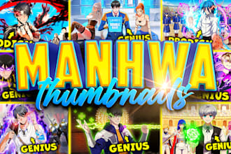 make eye catching manhwa thumbnail