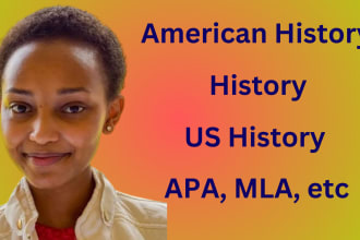 write US history, political science, american history, and middle east history