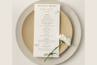 elegant wedding menu designs for your special day