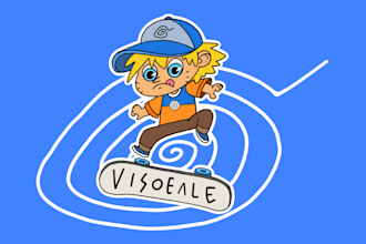 draw cute character for your tshirts and merchandise