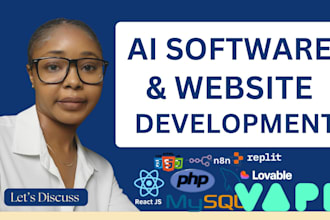 build custom ai website development, backend vibe coded website, lovable, cursor