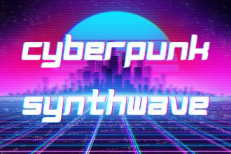 produce cyberpunk synthwave darksynth music for you