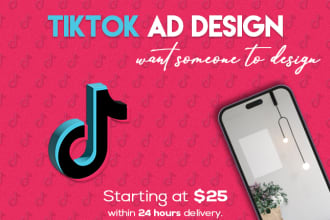 design creative tiktok ads for you