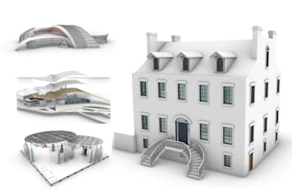 create 3d models on rhino, revit and sketchup