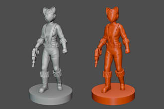 sculpt 3d character figures miniature models for 3d printing