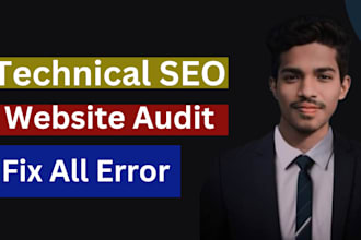 website technical audit and fix all technical errors with on page SEO