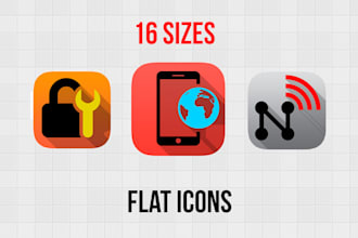 create a cool flat icon