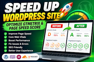 increase wordpress speed optimization for gtmetrix, google page speed insights