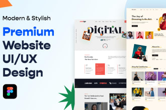 do website ui ux design or mobile app ui ux design in figma