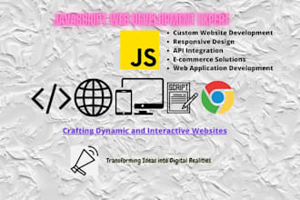 craft dynamic web solutions in javascript
