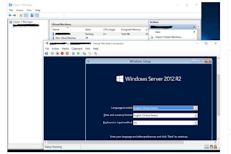 install a windows hyperv server