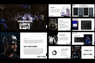 design business sponsorship deck, sponsorship powerpoint presentation