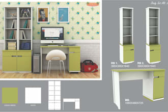do 3d kitchen set or modular furniture