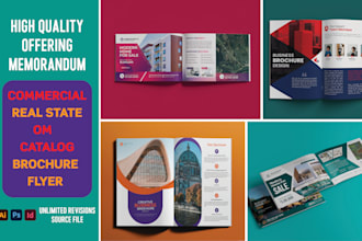 do real estate offering memorandum, commercial brochure flyer one pager catalog