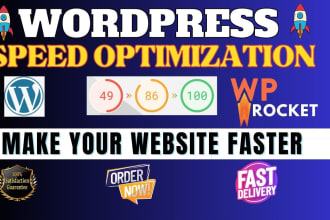 do wordpress website speed optimization, improve page speed