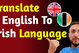 translate english to irish language for you