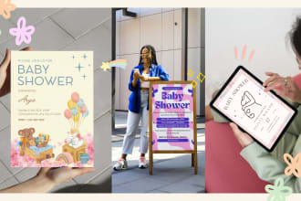design indian baby shower, birthday invitation
