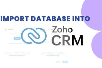 import your existing database into zoho CRM