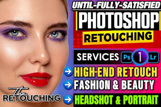 high end natural photo editing retouching for headshot portrait fashion beauty
