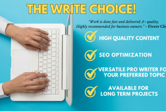 write content for SEO optimization on your preferred topic