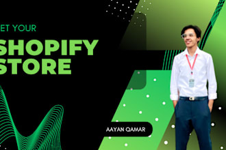 build a ecommerce shopify store or dropshipping shopify store
