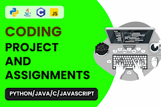 code c, java, javascript, python coding projects and assignments