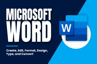 create, edit, format, and design ms word document